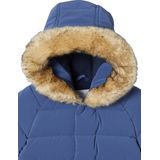 Gevoerde Donsjas - Indigoblauw - Voor Baby's - Imitatiebont - Gerecycled Polyester Vulling