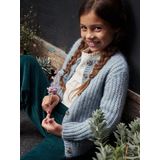 Wijd Vest - Petrolblauw - Schuimbreiwerk - Meisjes