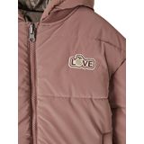 Omkeerbare Parka - Zilver - 1 Kant Metallic Effect - 1 Kant Donsjas - Gerecycled Polyester