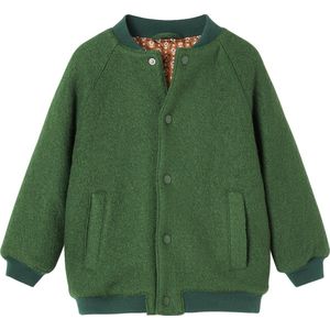 Meisjes - Teddyjas - Engels Groen - Bouclettewol