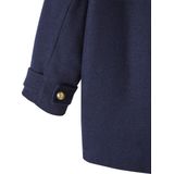 Vertbaudet - Officiersjas - Winterjas - Wol - Kraag met Revers, Knoopsluiting, 2 Zakken