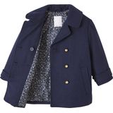 Vertbaudet - Officiersjas - Winterjas - Wol - Kraag met Revers, Knoopsluiting, 2 Zakken