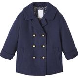 Vertbaudet - Officiersjas - Winterjas - Wol - Kraag met Revers, Knoopsluiting, 2 Zakken