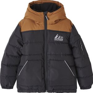 Vertbaudet Tweekleurig jongensjack met kap en gerecyclede polyester vulling