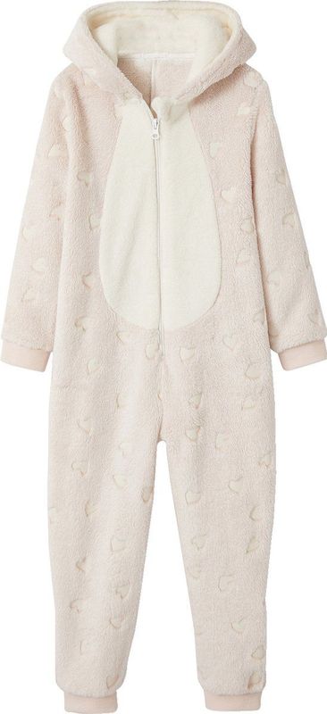 Onesie - Glow-in-the-dark Hartjes - Pluche - Voor Meisjes