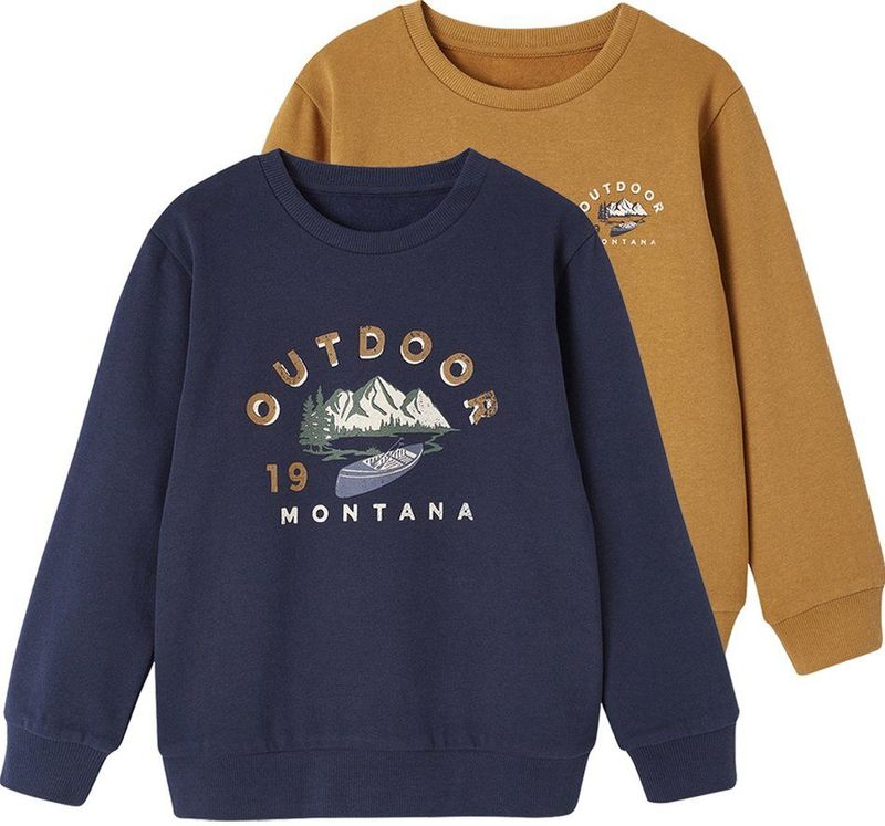 Vertbaudet Set van 2 jongenssweaters BMX-motief