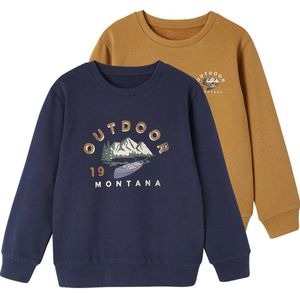 Vertbaudet Set van 2 jongenssweaters BMX-motief