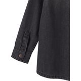 Denim - Jongenshemd - Stone - Puntkraag - Drukknoopsluiting - Lange Mouwen