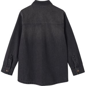 Denim - Jongenshemd - Stone - Puntkraag - Drukknoopsluiting - Lange Mouwen