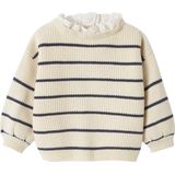 Vertbaudet Geparelde ribtrui voor baby' met kraag met Engels borduurwerk