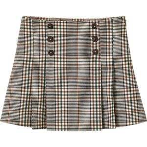 Vertbaudet - Meisjesplooirok - Plooirok - Navy - Flanel 98% Polyester, 2% Elastaan