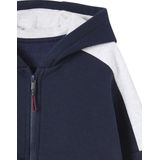 Vertbaudet Sportieve sweater met rits en capuchon, colourblock effect, jongens