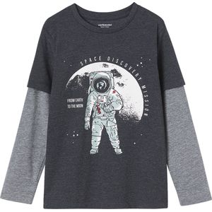 Vertbaudet Jongensshirt met dubbele mouwen