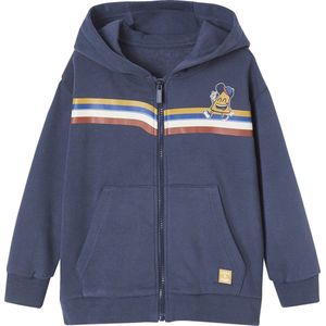 Vertbaudet Jongenssweater met capuchon, rits en strepen