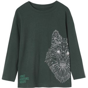 Vertbaudet - Jongensshirt - Lange Mouwen - Grappig Dierenmotief