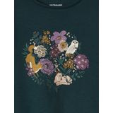 Vertbaudet - Romantisch T-shirt - Meisjes - Met Decoratief Motief - Lange Mouwen