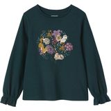 Vertbaudet - Romantisch T-shirt - Meisjes - Met Decoratief Motief - Lange Mouwen