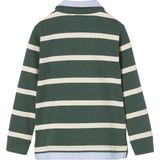 Jongenspolo - Gestreept - Katoen - Lange Mouwen - Badge