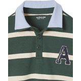 Jongenspolo - Gestreept - Katoen - Lange Mouwen - Badge