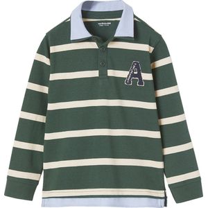 Jongenspolo - Gestreept - Katoen - Lange Mouwen - Chambray Details