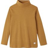 Set van 3 T-shirts - Okergeel - Jongens - Rolkraag - Lange Mouwen