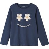 Vertbaudet Set van 3 T-shirts voor meisjes met lange mouwen