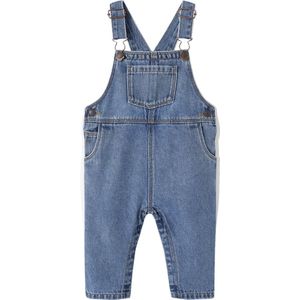 Vertbaudet - Babytuinbroek - Denim - 100% Katoen - Met Verstelbare Bretels