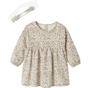 3-delige Set - Jurk - Oudroze - Met Vestje en Haarband