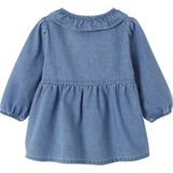 Denim - Babyjurk - Stone - 100% Katoen - Kraag met Ruches