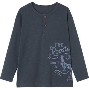 Vertbaudet - Jongensshirt - Katoen - Knoopsluiting - Tunesische Halslijn