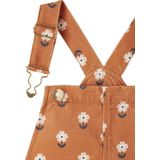 Vertbaudet Fluwelen salopette voor meisjes met bloemen