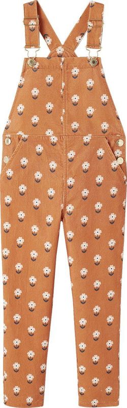 Vertbaudet Fluwelen salopette voor meisjes met bloemen