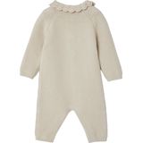 Boxpakje - Ecru - Gebreid - Met Gehaakte Kraag - Katoen