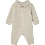 Boxpakje - Ecru - Gebreid - Met Gehaakte Kraag - Katoen