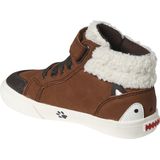 Vertbaudet - Hoge Sneakers - Leer - Blauw - Synthetisch