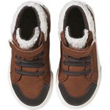 Vertbaudet - Hoge Sneakers - Leer - Blauw - Synthetisch