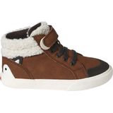 Vertbaudet - Hoge Sneakers - Leer - Blauw - Synthetisch