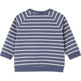 Gestreepte Babysweater - Katoen - Ronde Hals - Lange Mouwen