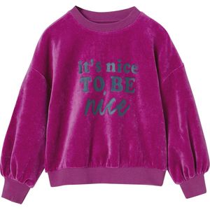 Vertbaudet Fluwelen gladde meisjessweater