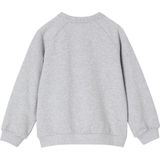 Bewerkte - Meisjessweater - Gemêleerd Grijs - Fleece - 80% Katoen, 20% Polyester
