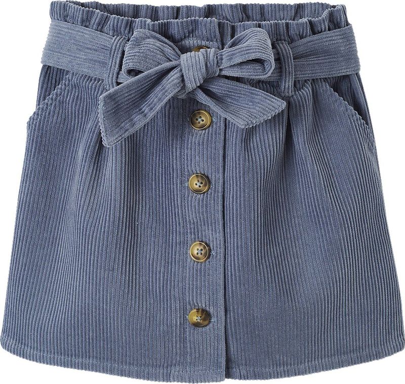 Vertbaudet - Paperbag-rok - Ribfluweel