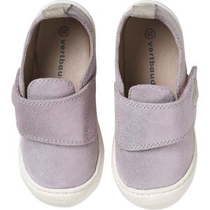 Vertbaudet - Klittenband Slofjes - Bleekblauw - Leer - Dierenapplicaties