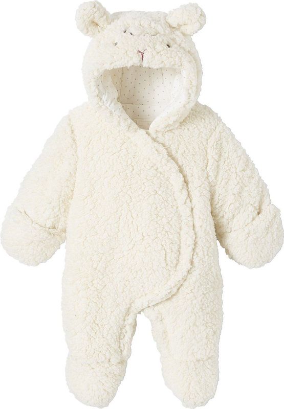 Vertbaudet - Babypakje - Imitatiebont - Schaapmotief - Gevoerde Capuchon