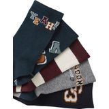 Set van 5 Paar Jongenssokken - Gebreid - Zacht en Stevig Tricot