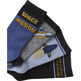 Vertbaudet Set van 4 Paar Jongenssokken - Ruimtethema - Katoenmix