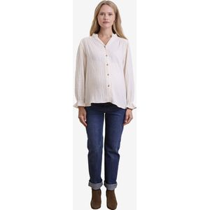 Vertbaudet - Zwangerschapsblouse - Katoengaas - Effen - Ronde Hals