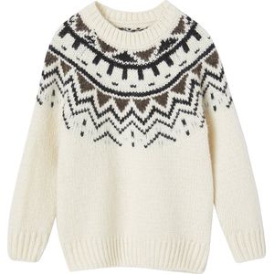 Vertbaudet Jacquardtrui met ronde kraag jongens