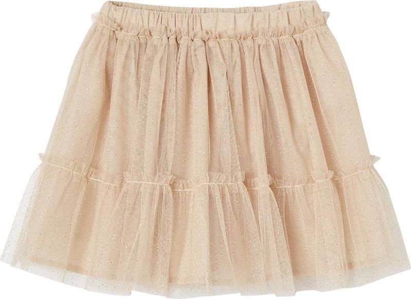 Tule - Onderrok - Iriserend Beige - 100% Polyester - Verstelbare Taille