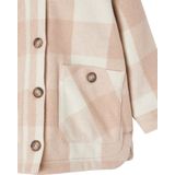 Geruite Overhemdjas - Meisjes - Zachtroze - Wolmix - Lange Mouwen