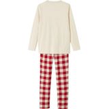 Kerstpyjama - Heren - T-shirt met Lange Mouwen - Ronde Hals - Flanellen Broek